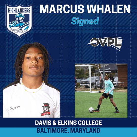 🚨NEW SIGNING🚨We welcome Marcus Whalen! The @davisandelkins midfielder is another talented addition to our @ovplsoccer roster @WheelingVisitor @WLU_MSoccer @WUCardinals @WU_M_Soccer @str8trainingrnd @WheelingNailers
