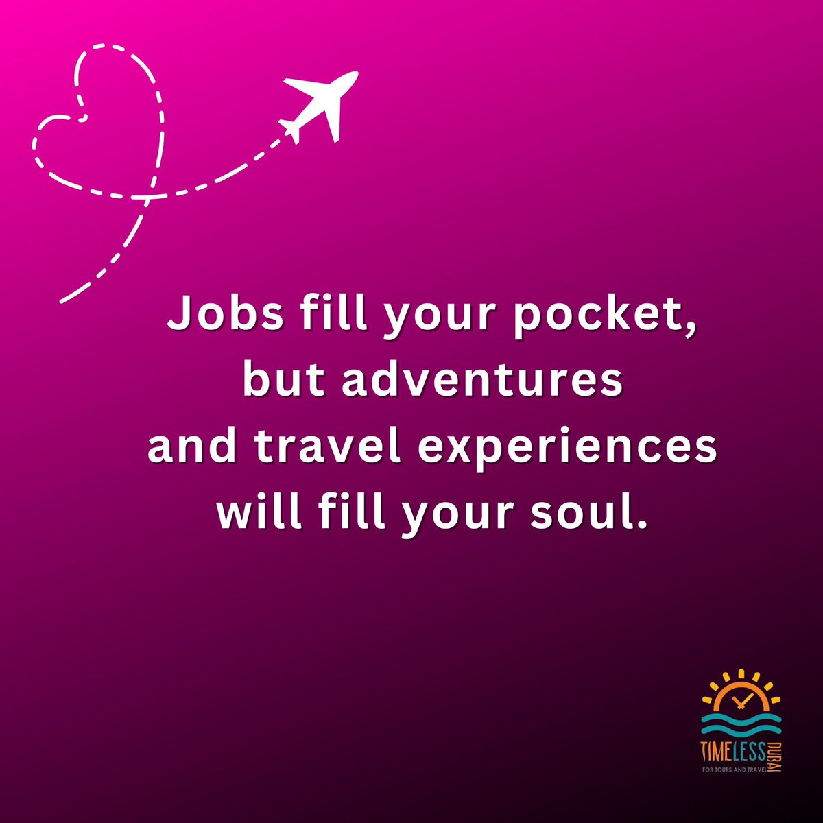 timelessdubai's tweet photo. Jobs fill your pocket,
but adventures
and travel experiences
will fill your soul. 😌✈️🛥️

#Dubai #dubaitourism #tour #explore #adventure #tourist #dubaivisa #visa #dubailife #mydubai  #airlines #airplane #travel #dubaipackage #vacation #explore #visa #ticket #traveler https://t.co/NDy4Do0aA4
