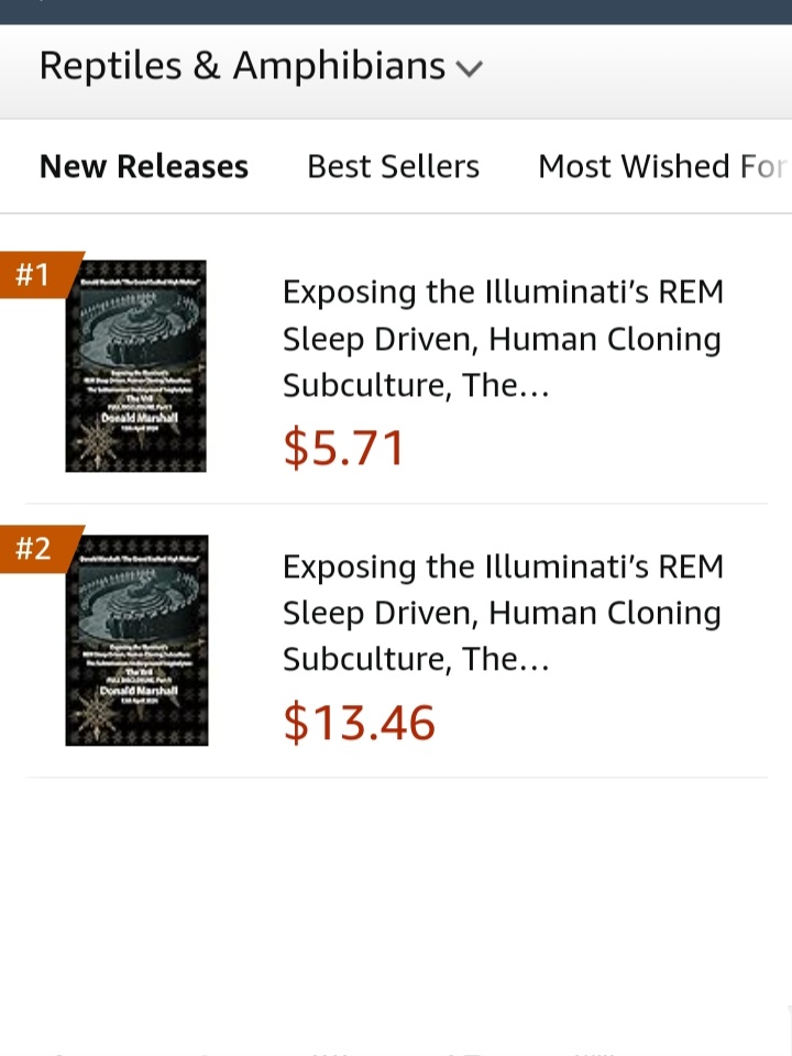 JoseyDutch's tweet photo. Yep yep yep.... nr 1 and 2 paperback and hardcover 🔆  #DonaldMarshall #Vril #Reptiles #VrilReptiles #CloningCenter #Clones https://t.co/3cdcb2WhrC