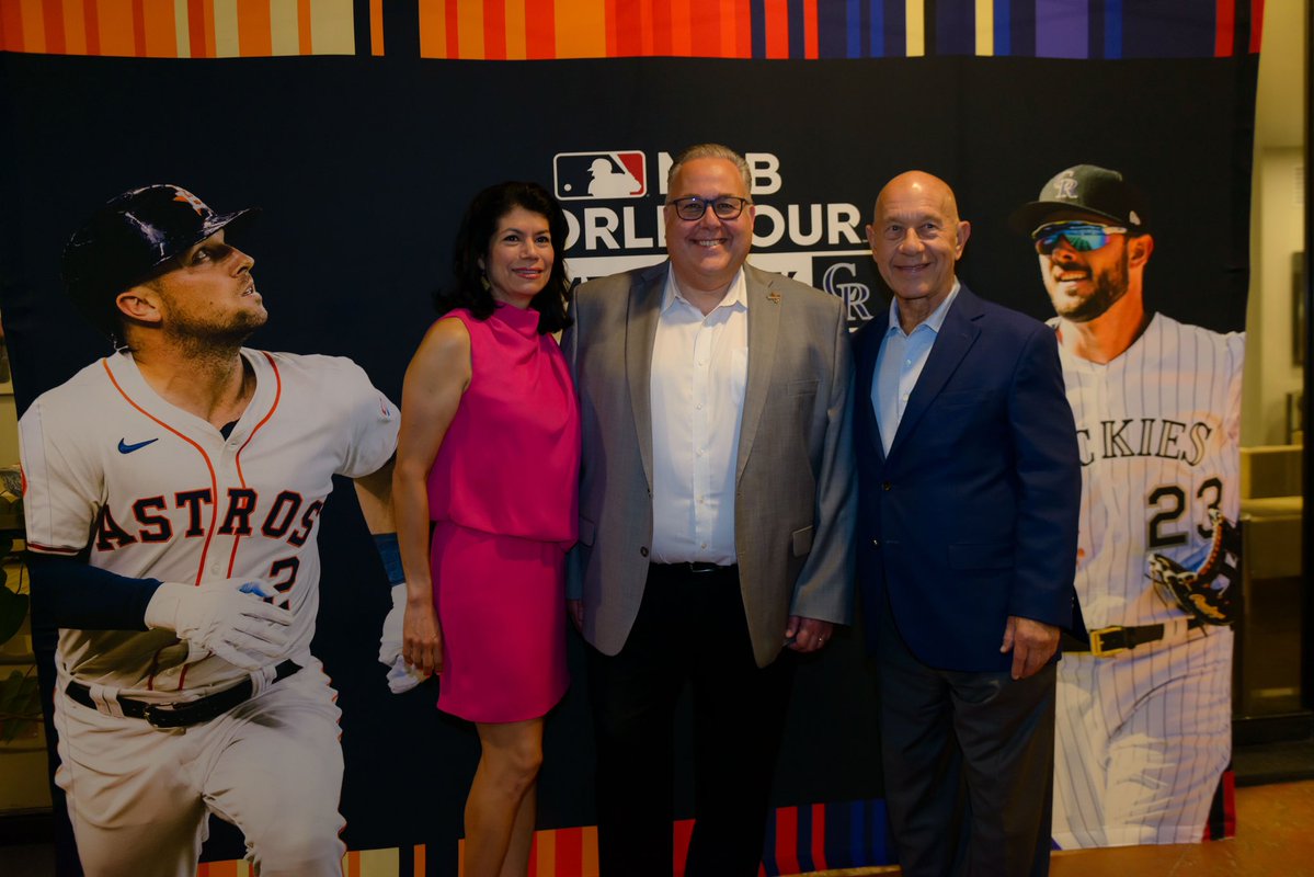 This week Mayor @whitmire_john joined @MLB and members of our Houston First team in Mexico City for the @astros vs Rockies game. We used the game as an opportunity to promote Houston to travel trade clients in order to increase travel between Mexico and Houston. #mexico