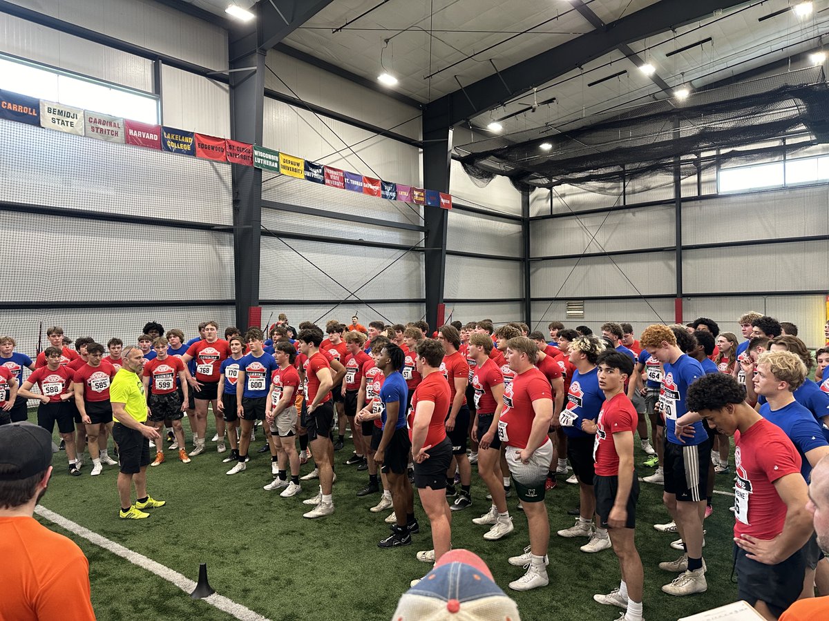 Our final session of the WFCA Combine is underway. Get after it guys!