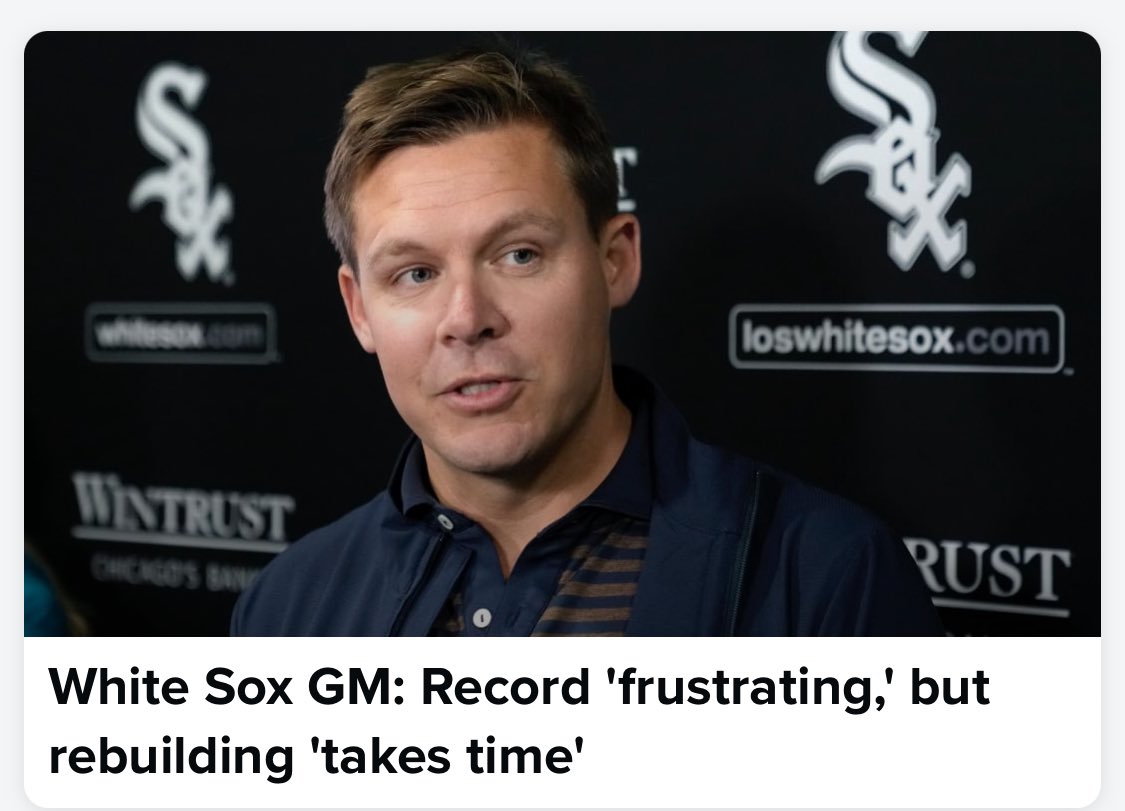 I thought it wasn't a rebuild? 🤔 #WhiteSox