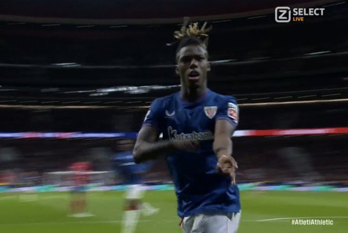 Los nazis del Frente Atlético han cantado cánticos racistas. Nico Williams se lo dice al árbitro. No pasa nada. Nico Williams mete un gol y señala su color de piel. 
¡¡¡A tomar por saco racistas!!!