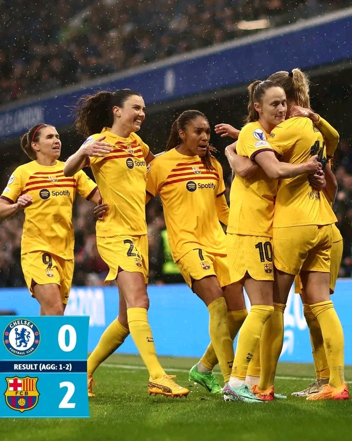KKennytk1's tweet photo. ⏰ RESULT ⏰

🇪🇸 Barcelona turn it around in London to progress to another #UWCLfinal 🤩👏

#UWCL || FC Barcelona Femení https://t.co/n9NP7MrifG