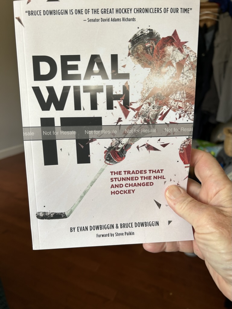 Coming now for pre-order, new from the team of Evan & Bruce Dowbiggin . Deal With It: The Trades That Stunned The NHL & Changed Hockey. From Espo to Boston in 1967 to Gretz in L.A. in 1988 to Patrick Roy leaving Montreal in 1995, the stories behind the story. Launching on…