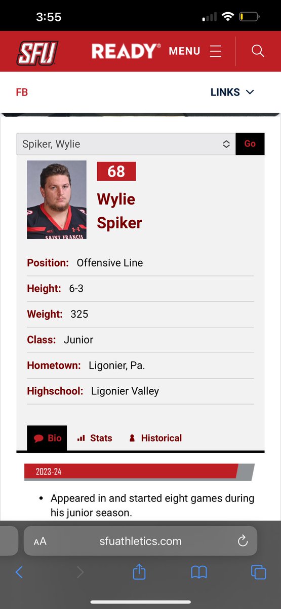Trench Gems (@portalgems) on Twitter photo 💎Gem of the the week -
Former SFU grad transfer Wylie Spiker
Wylie is an experienced D1 FCS guard with 2 years of eligibility left. He has Started in 25+ games. He also help a loaded SFU offensive line lead the conference with 360.1 yards of total offense
<a href="/SpikerWylie/">Wylie Spiker</a> 💎Gem of the the week -
Former SFU grad transfer Wylie Spiker
Wylie is an experienced D1 FCS guard with 2 years of eligibility left. He has Started in 25+ games. He also help a loaded SFU offensive line lead the conference with 360.1 yards of total offense
<a href="/SpikerWylie/">Wylie Spiker</a>