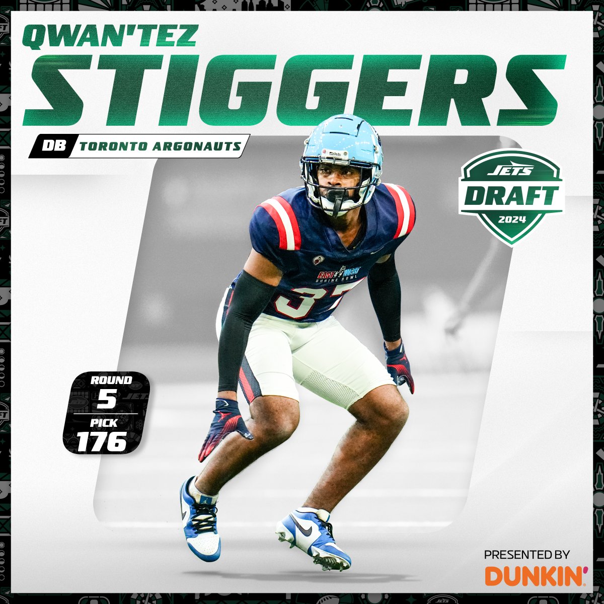 A dream comes true for <a href="/qwanb5stiggers/">Qwantez Stiggers</a> 🙌

Let's go, Qwan'tez!!

📰 nyj.social/3w0iM3y