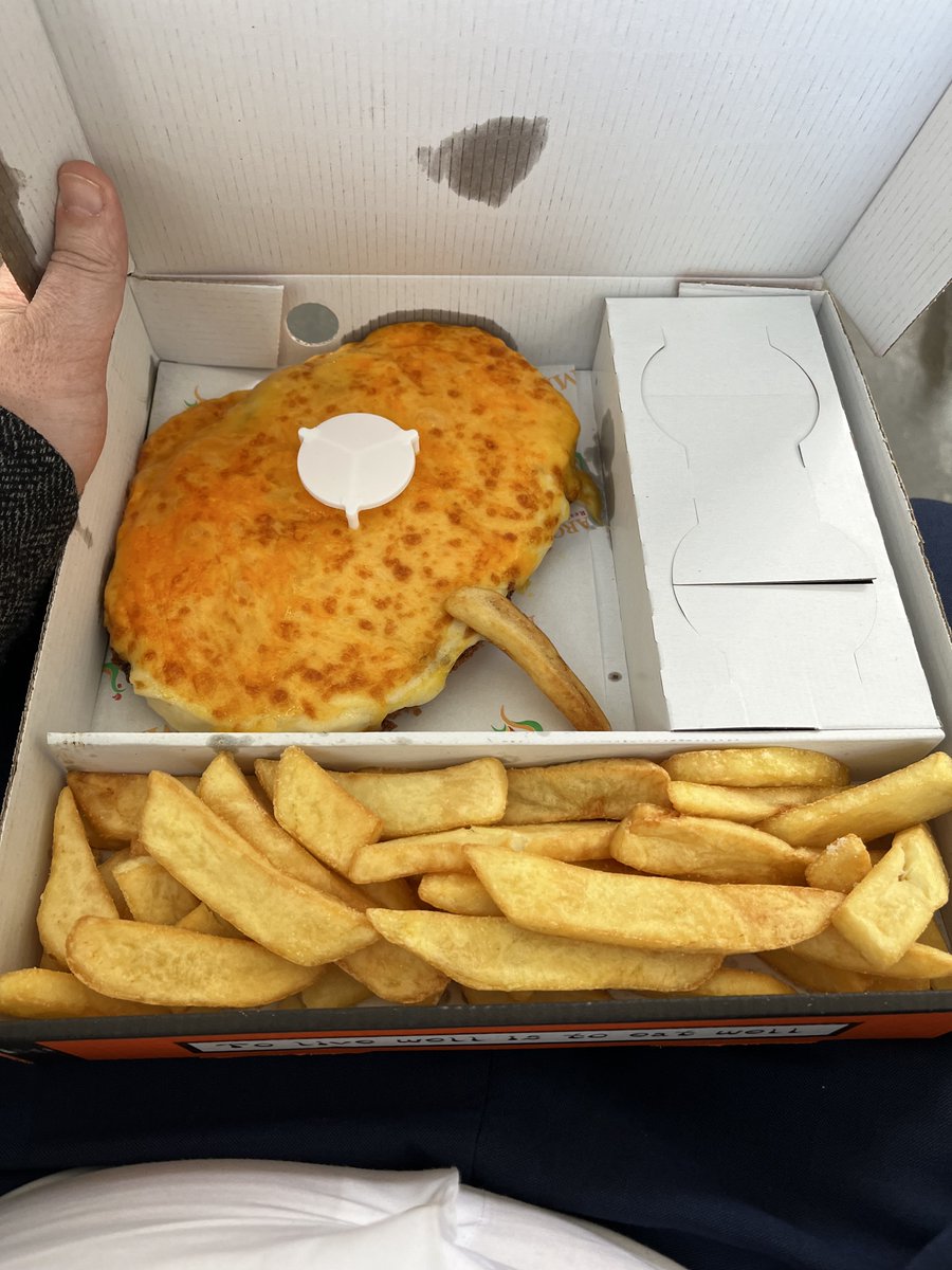 And yes, I had a parmo. Of course I did. From @ManjarosU . Magnificent.