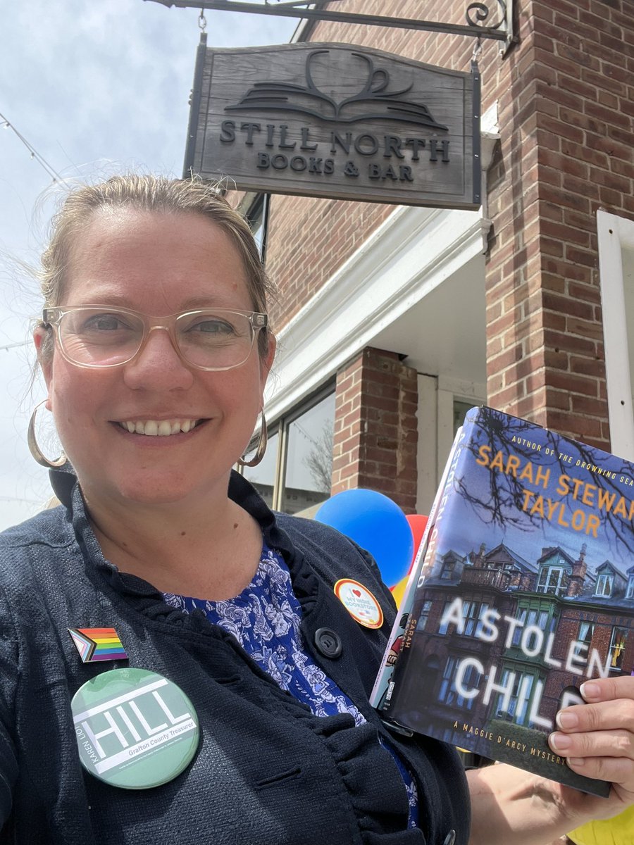 Happy #IndependentBookstoreDay! Perfect occasion to pick up “A Stolen Child” from one of my faves, <a href="/SSTaylorBooks/">Sarah Stewart Taylor</a>. I 💚 <a href="/stillnorthbooks/">Still North Books & Bar</a> in Hanover. Looking forward to visiting all the great indie bookstores on the campaign trail for Executive Council District 2! #nhpolitics