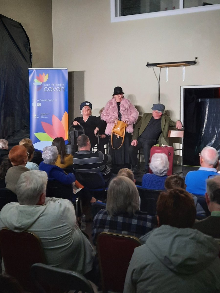 Full house in #Dowra Courthouse for tonight's last show in the Ages & Stages tour of #Cavan funded by @creativeirl