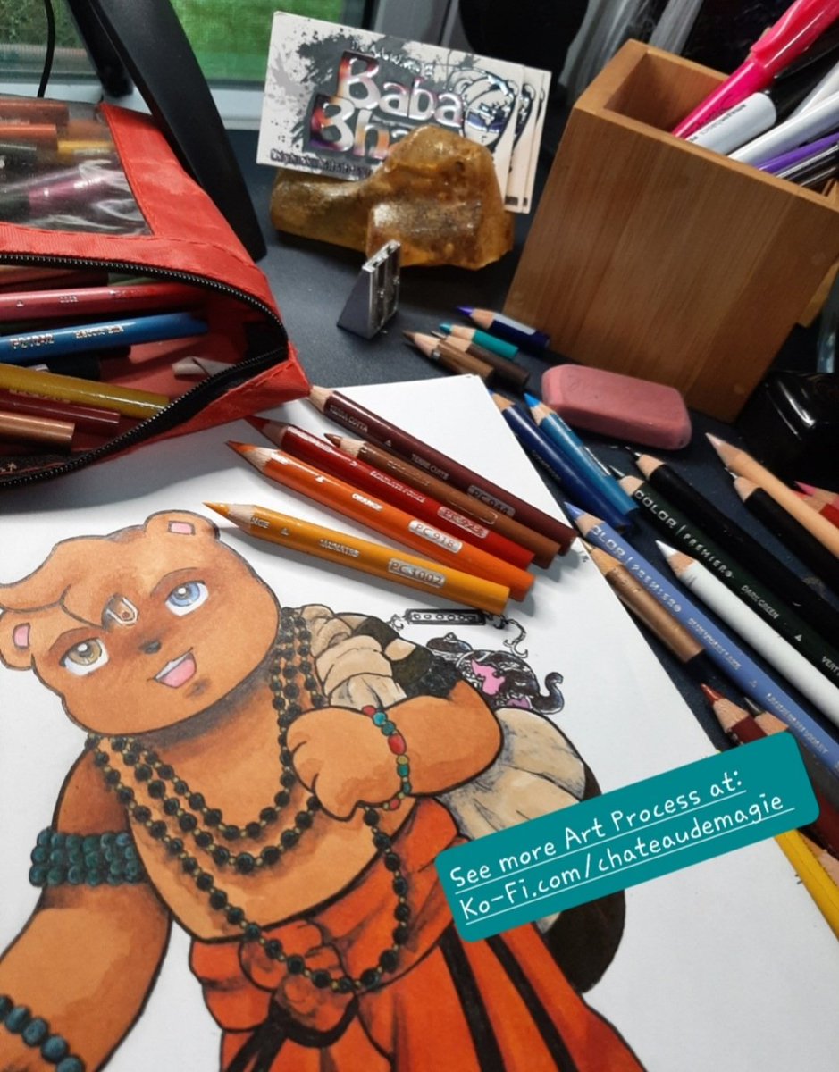 BhaluAdventures's tweet photo. #BhaluComics are coming back w new art progress, Digital Comics, Paperback and even web comics! 

Here's a peek at one of the web comics for https://t.co/OJpqzTPg40 where Bhalu's trying to meditate and not get distracted by Hollywood's glam! Follow+ to find out what happens next! https://t.co/N21U2COjWZ