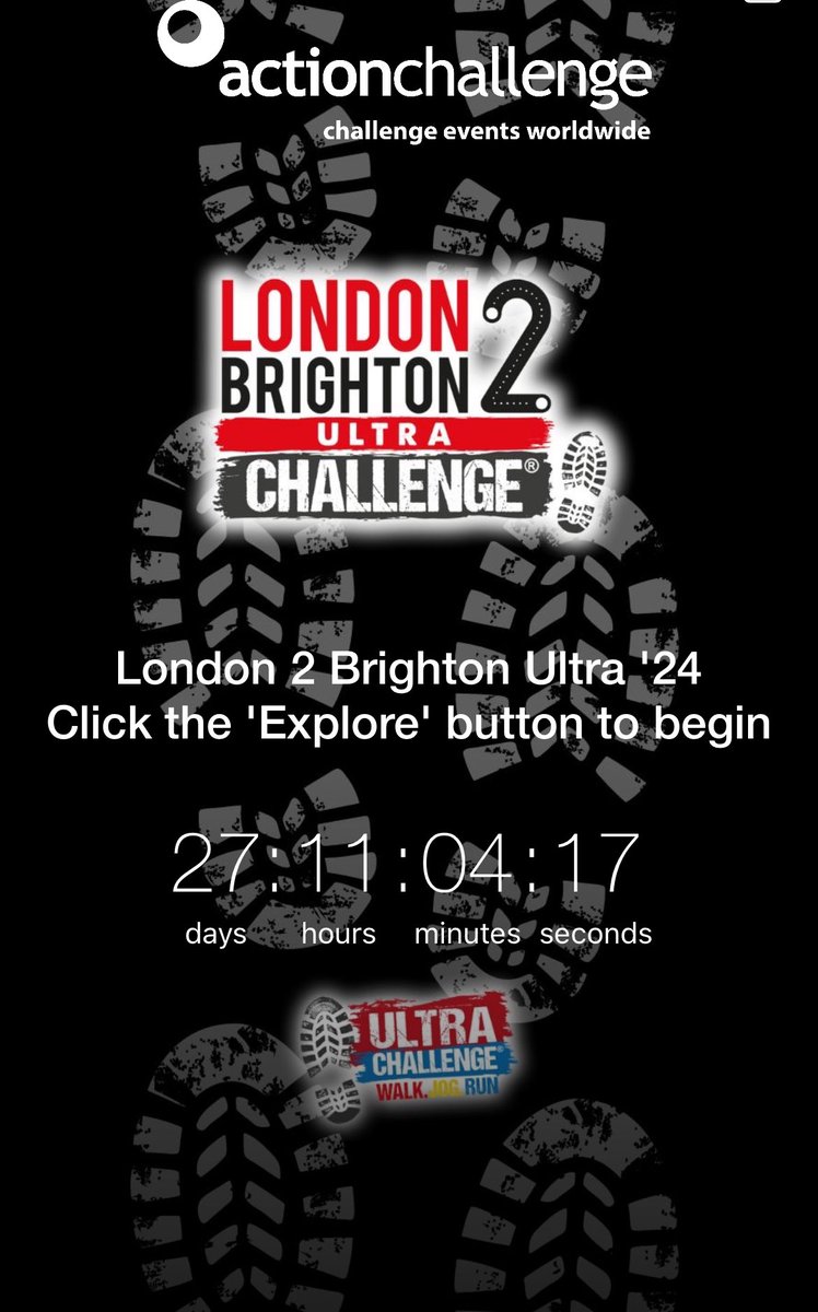 Just 27 days to go before taking on the @UltraChallenges London2Brighton Still time to share some words of wisdom or donate on my JustGiving Page in support on @MindCharity 💙 justgiving.com/fundraising/jo…