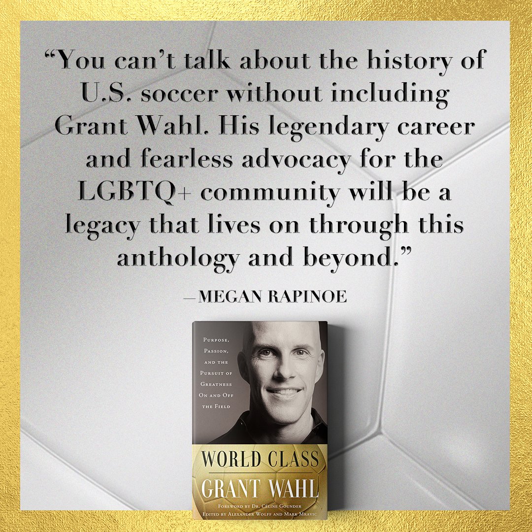 Thank you, @mPinoe 🙏🏽🙏🏽🙏🏽 WORLD CLASS, an anthology of @GrantWahl's writing, comes out on June 4th. Pre-order here now: amazon.com/World-Class-Pu…