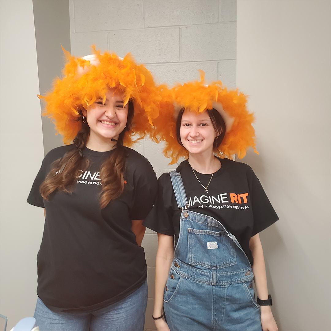 Our students are having fun at #ImagineRIT! There's still time to experience #science and #math exhibits in Gosnell Hall, Carlson, and the SHED. Don't miss your chance to explore their innovative projects and discoveries!