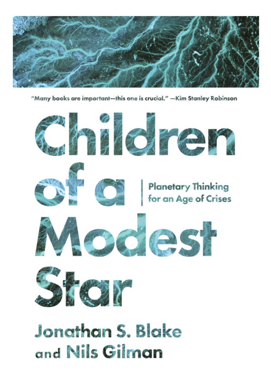 @DavidLammy @jacindaardern @ConservationOrg I really appreciate your work to solve important planetary issues! Here’s a book for new thinking about these that I think you will find useful: Blake / Gilman , Children of a Modest Star - Planetary Thinking for an Age of Crises