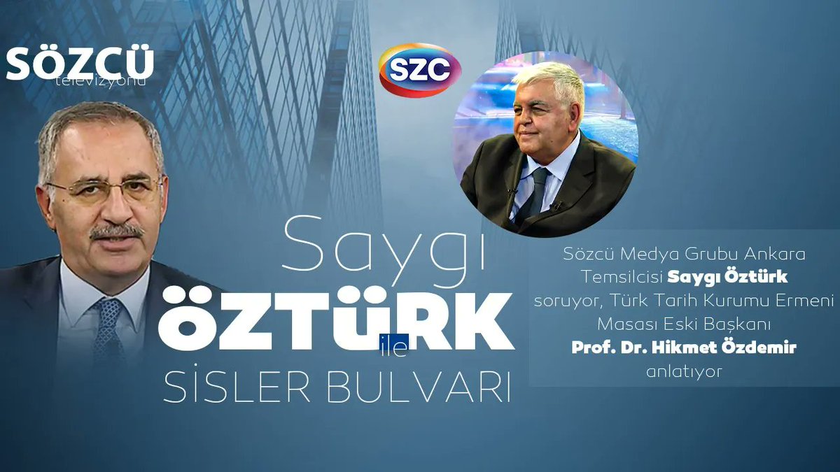 Saygı Öztürk İle Sisler Bulvarı 43. Bölüm | Prof. Dr. Hikmet Özdemir @saygi_ozturk 

youtu.be/3pYGFnCBwg4