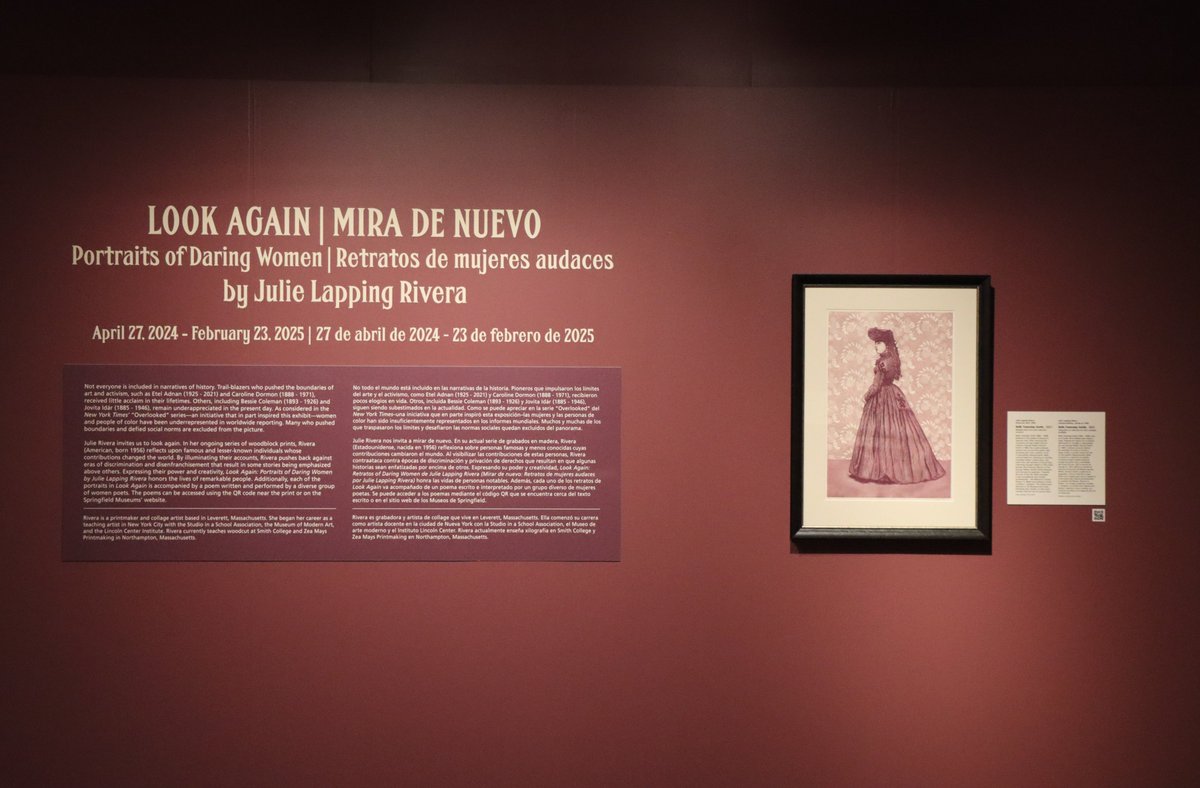Correcting the narrative #AtTheMuseums: “Look Again: Portraits of Daring Women by Julie Lapping Rivera” is now open! springfieldmuseums.org/exhibitions/lo… Visit our blog to see how printmaking and poetry collide to showcase each woman’s impact: springfieldmuseums.org/blog/
