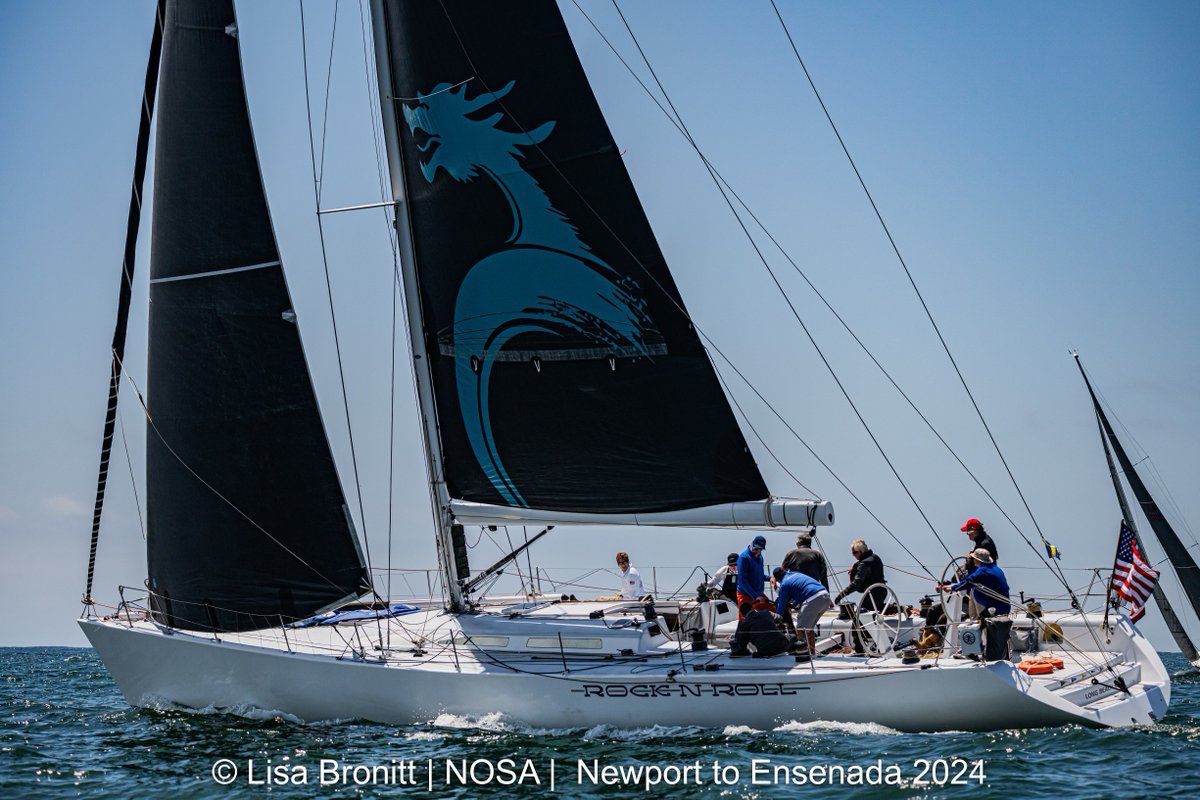 John Sangmeister's Rock N' Roll  was the first to cross the line in the Newport to San Diego fleet.  

The corrected results for the San Diego fleet are now posted online: buff.ly/3QkGbU2 

Photo: Lisa Bronitt