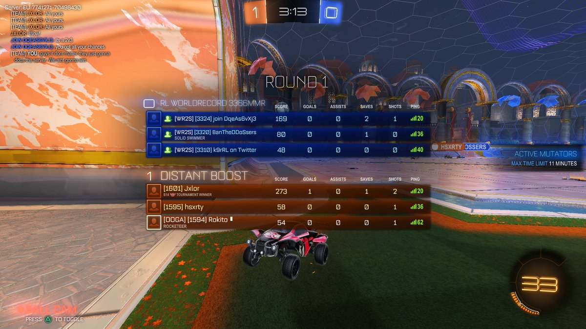 RokasCerni's tweet photo. Just played against @k9rRL and his teammates; BanTheDDoSsers &amp; join DqeAs6vXj3, in a GC2 tournament match. They gave us a free win so we could get an SSL tourny title. They might be ddosers, but maybe they got good intentions 🤷‍♂️ https://t.co/KGj9DbOrhP