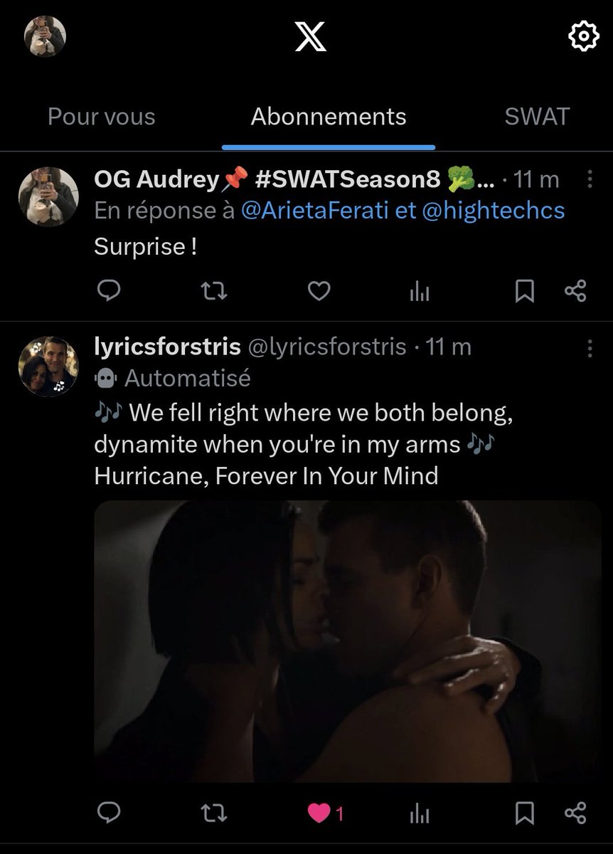 I love the juxtaposition of those tweets 😌😍

#Stris #SWAT #rollswat