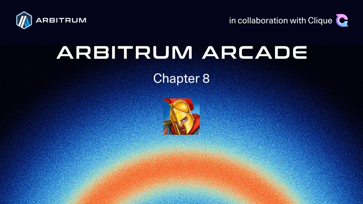 Chapter 8 of the Arbitrum Arcade begins tomorrow with @KingOfDestinyIG by @InfiniGods. See you in the Arcade. 🫡🎮