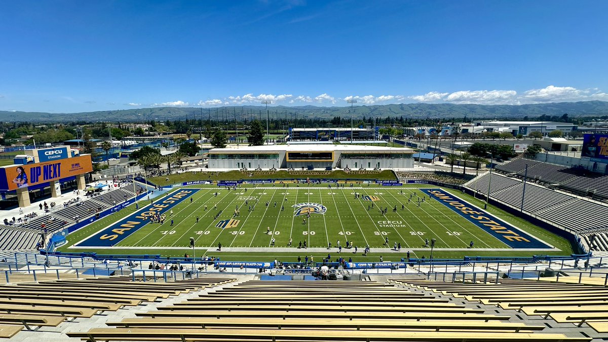 The @SanJoseStateFB Spring game from all angles📸 📍 San Jose, CA 🏟️ CEFCU Stadium 🕰️ Opened in 1933 🪑 21,520 seats #ThisIsSparta | #AllSpartans