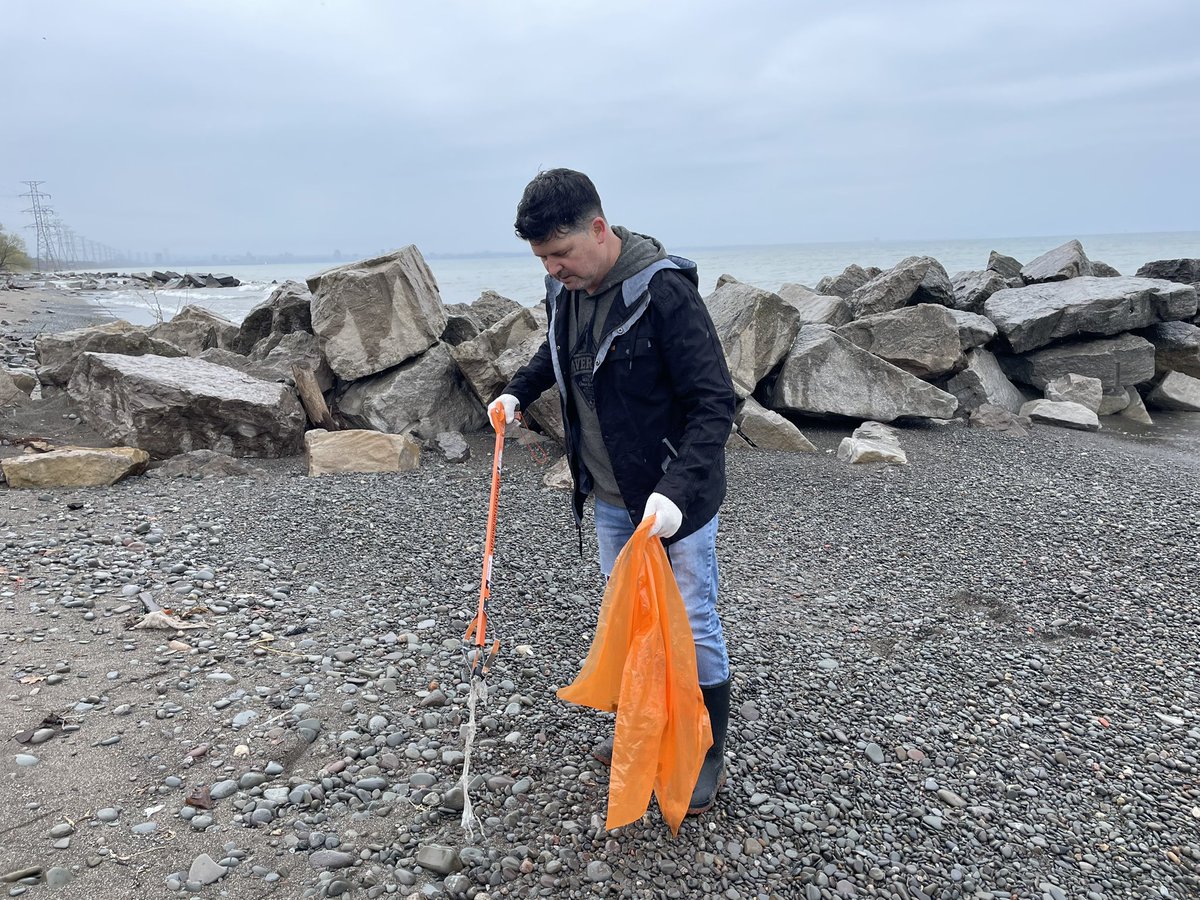 The #HamOnt Beach Community Clean Up is one of my favourite annual events! This is the 15th year I’ve organized it and while the weather wasn’t the best today, we still had 50 people turn out. Thanks to all who picked up extra bags to continue the efforts in the days to come!