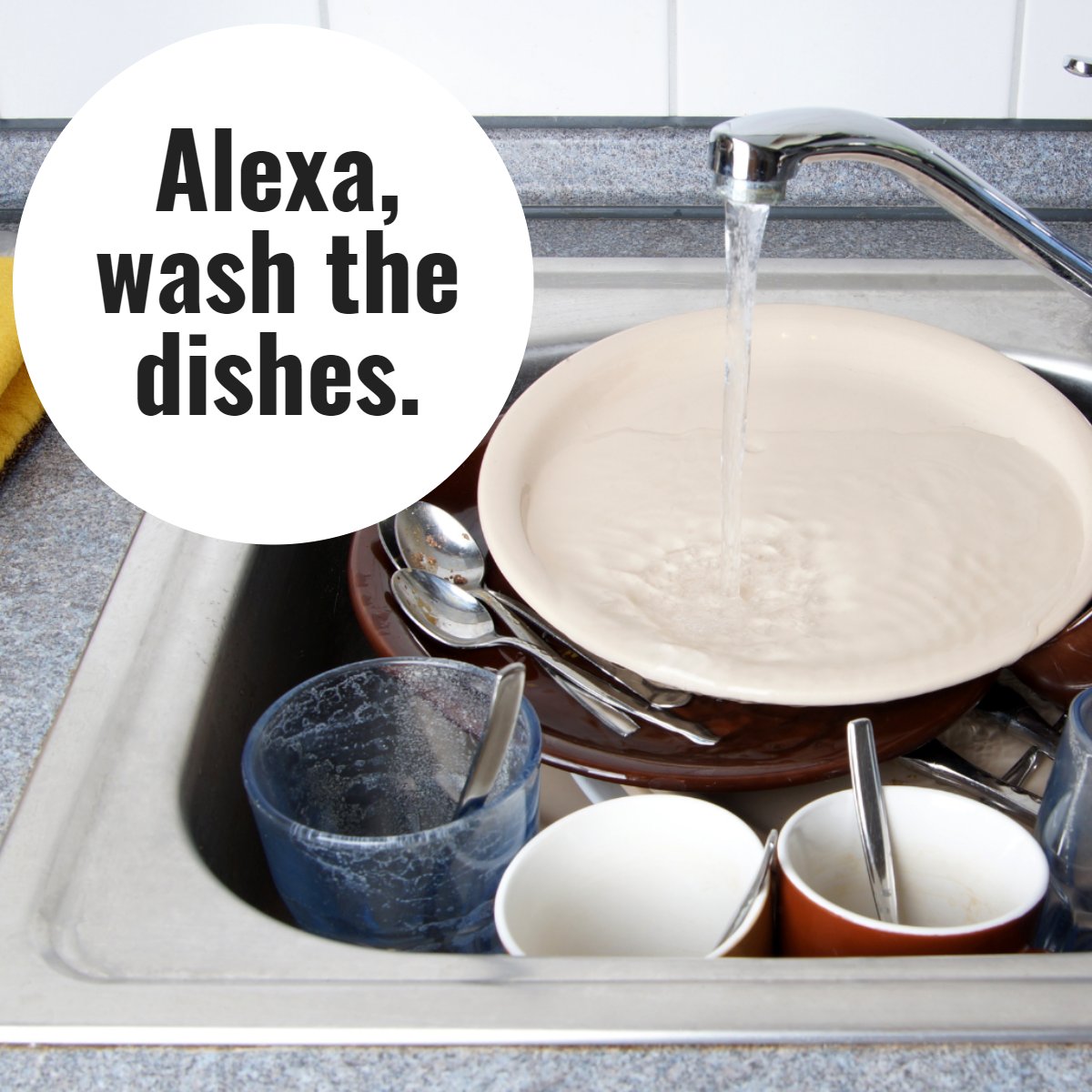 Alexa seems to have all the answers so let's get her help in the kitchen! 🤣🍽️

#alexa #joke #jokeoftheday #doingdishes #funyrealtor
 #SchuylerRealty #KellerWilliamsRealty #GroveCityRealEstate #KellerWilliamsConsultants #MarineCorpsVeteran #MilitaryHomebuyers