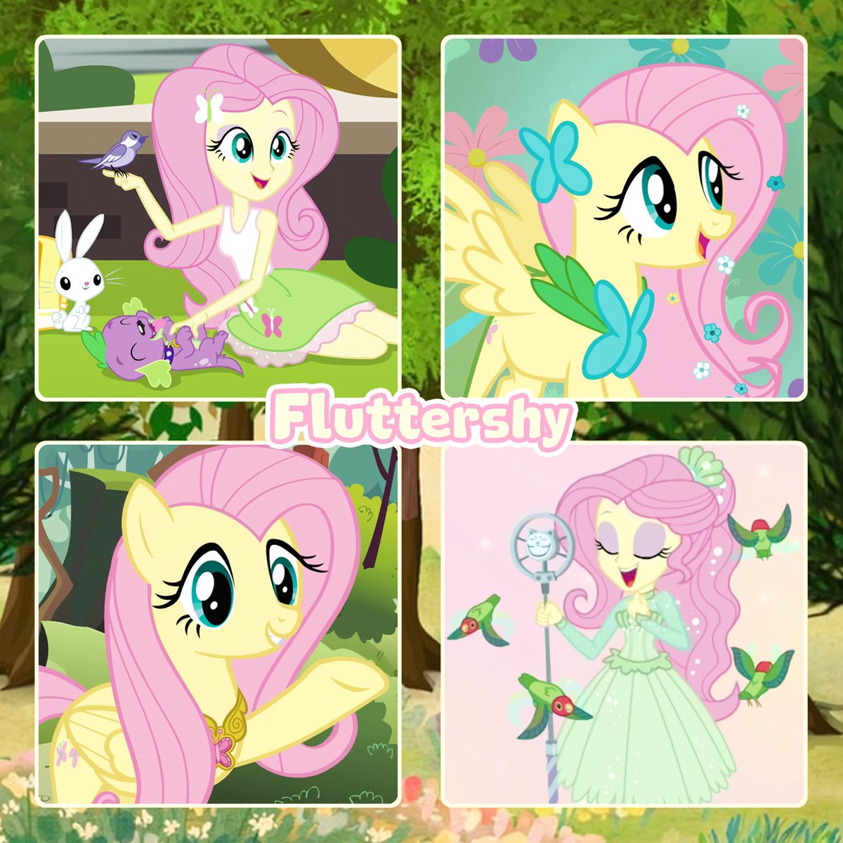 💛🌳🌸 Fluttershy is a cottagecore girl 🌸🌳💛