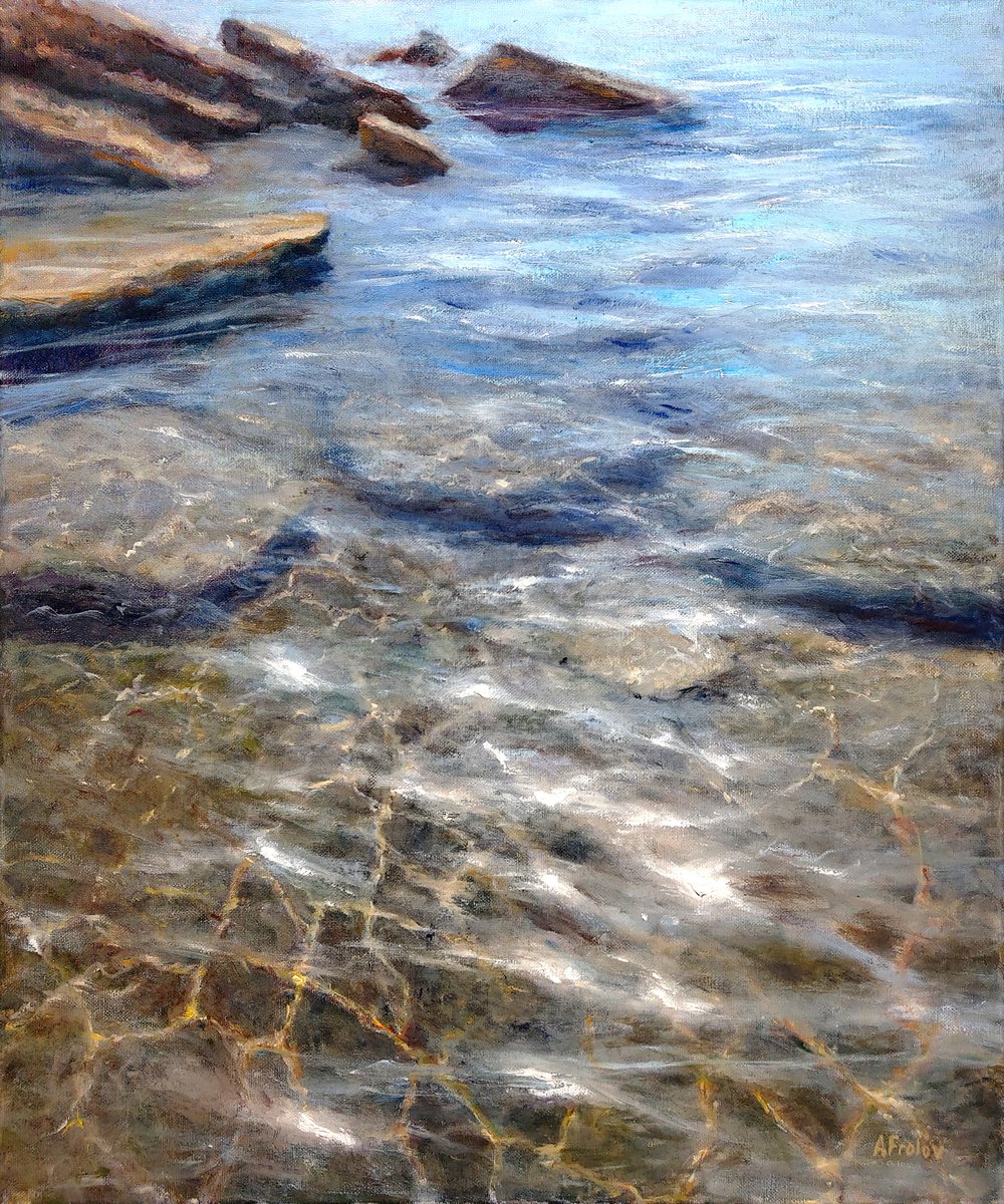 Clear Water, My oil painting