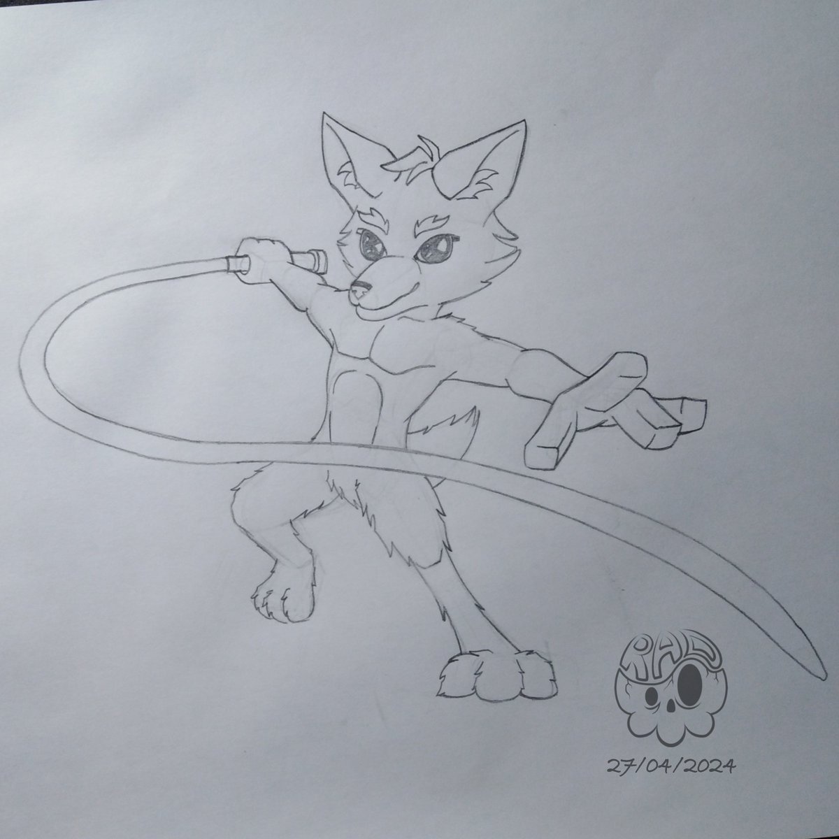 Didn't have any ideas for today's illustration so I looked up some prompts and the first one was an animal trainer. So, here's an animal trainer I guess😂

#art #drawing #illustration #pencildrawing #pencil #traditionalart #cartoon #furry #furryart #furries #fennecfox #animal