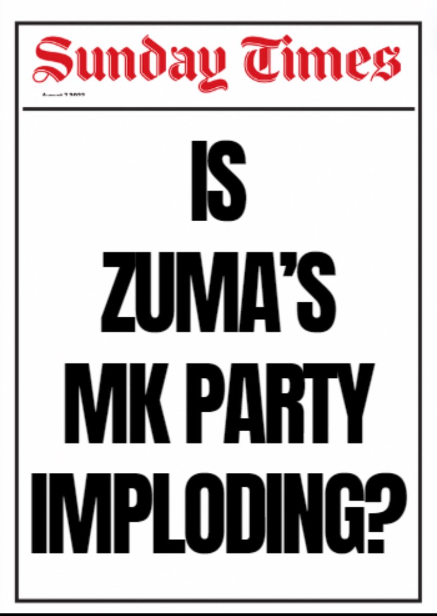 No, it is cleansing itself of ANC spies. And it will continue to