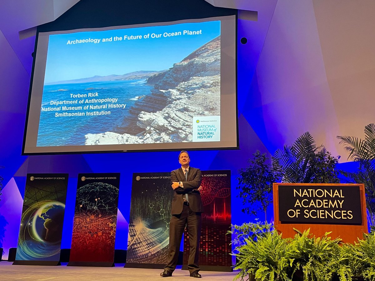 #NASmember Torben Rick's archaeological research asks the question, 'What can the past tell us about the future of Earth's ecosystems on land and at sea?' Find out now in his Research Briefing at the NAS Annual Meeting: ow.ly/aCgm50Rq0oL #NAS161 @NMNH