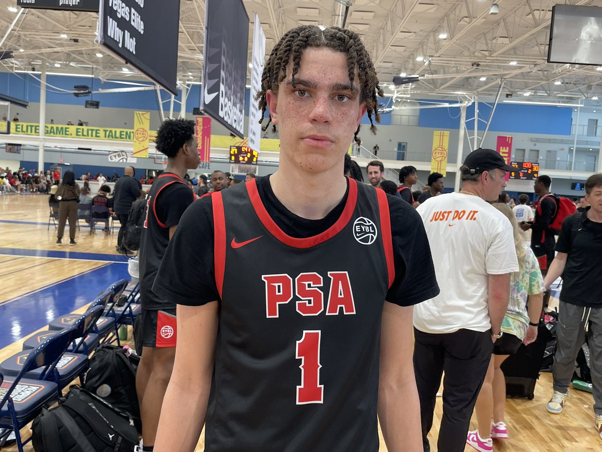 2025 guard Darius Adams (@dariusadamss) of @PSACardinals and @LaLuBasketball just put on a shooting display, going 6-for-10 3. Made 3s about every way you can make them. Very impressive performance.