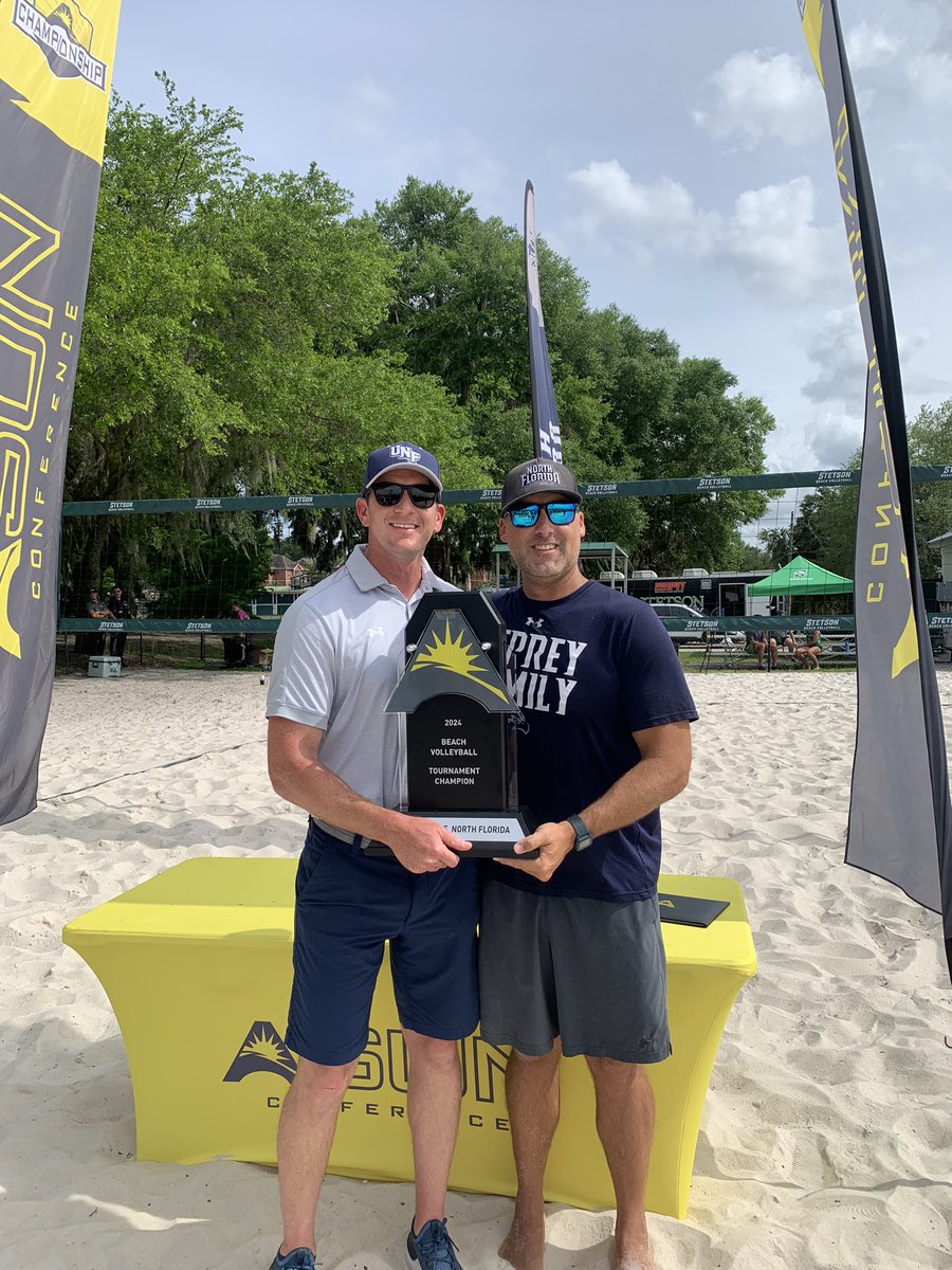 Another weekend, another championship! <a href="/OspreyBVB/">UNF Beach Volleyball</a> are the <a href="/ASUNSports/">Atlantic Sun Conference</a> Champions! 🏆