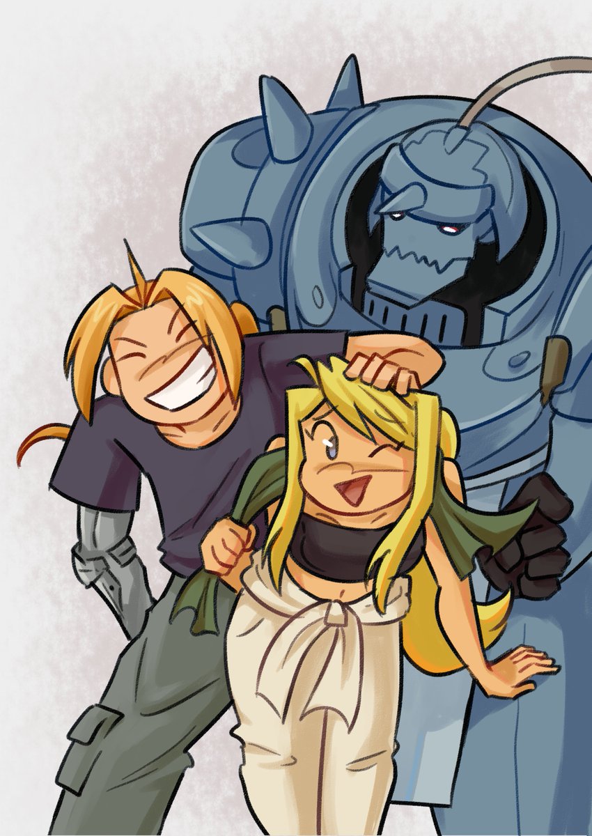 erachiiii's tweet image. Resembool trio time #FullmetalAlchemist #fma