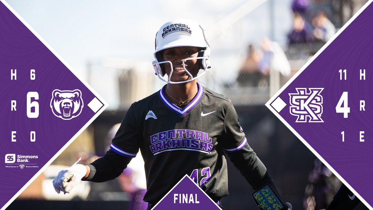 Final | Whew. Julia Petty comes in and gets the save, earning us a game one victory!

#BearClawsUp