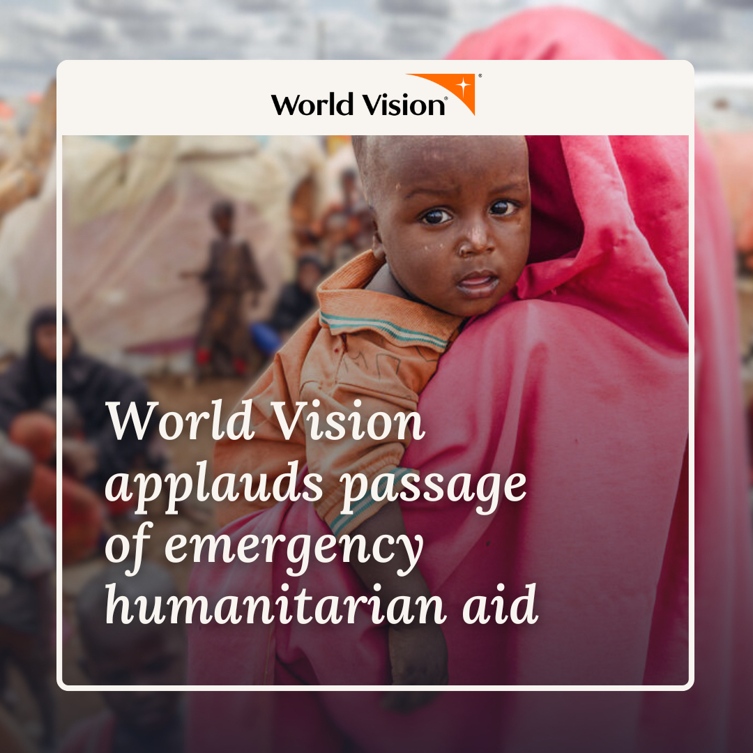 World Vision applauds the emergency humanitarian funding package passed by Congress and signed into law by President Biden on April 24. Nearly $9.2 billion will result in more food, water and protection for children and families in places like Haiti, Sudan, Ethiopia, and Chad.