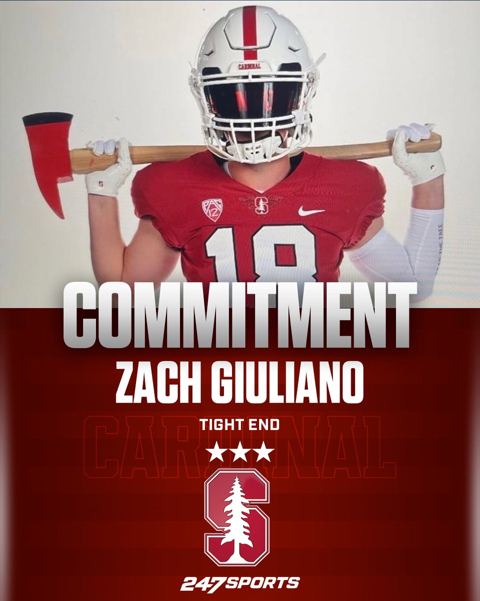 BREAKING: Newport Beach (Calif.) Corona Del Mar tight end Zach Giuliano has flipped his commitment from #Northwestern to #Stanford and talked about why he chose the #Cardinal 247sports.com/article/talent…