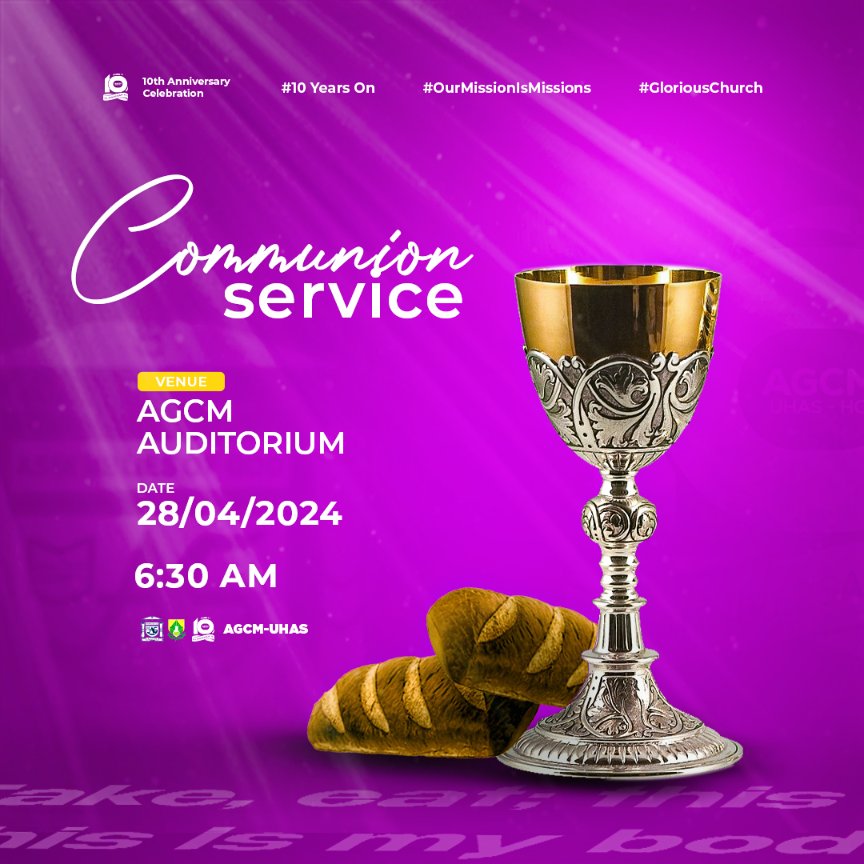 AGCMUHAS's tweet photo. Join us for communion service if you are in Ho tomorrow. 🍷🍷 https://t.co/XFMB6ZhzWj