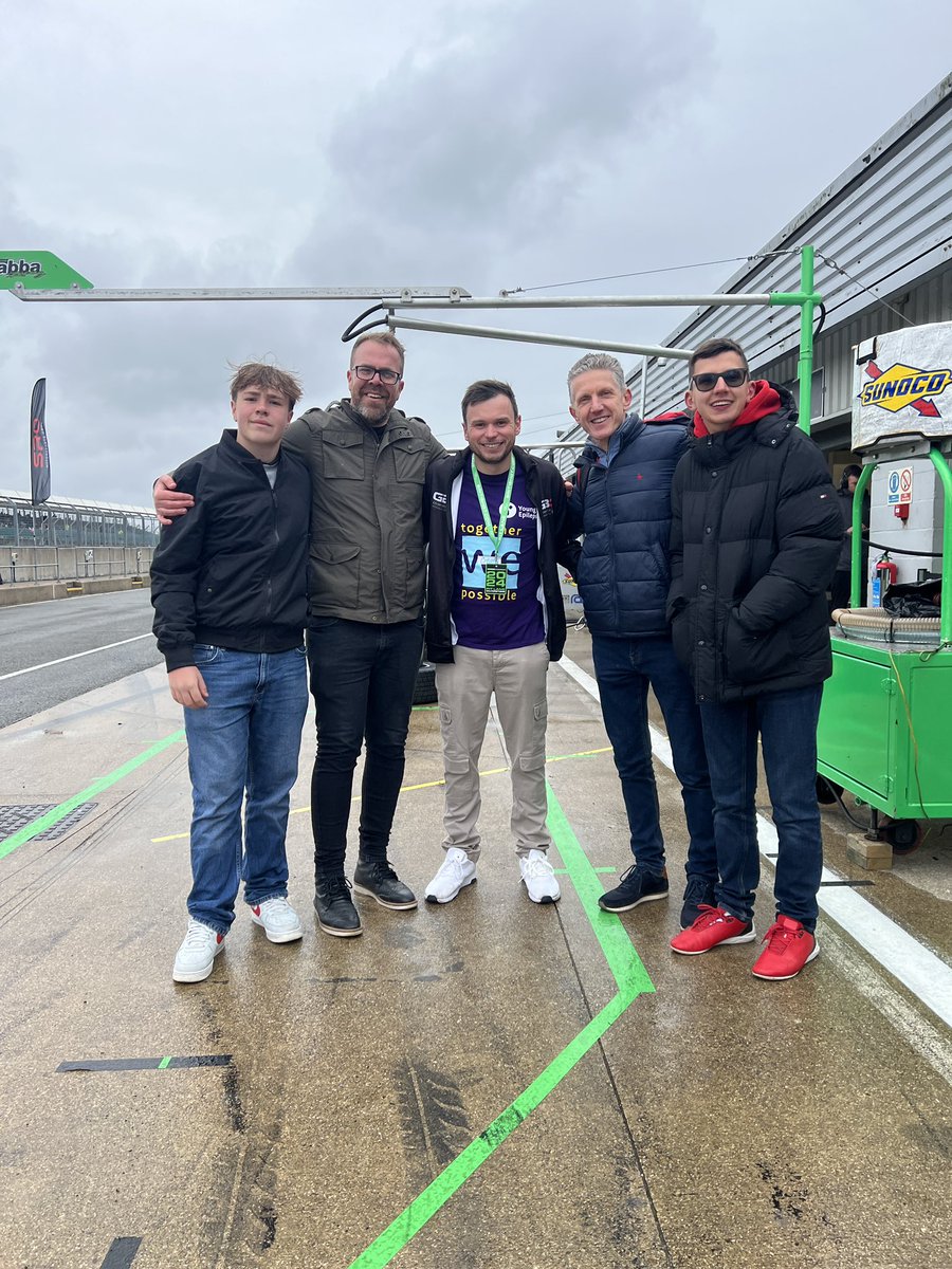 A very special day @SilverstoneUK with @youngepilepsy & @GB3Championship 💜