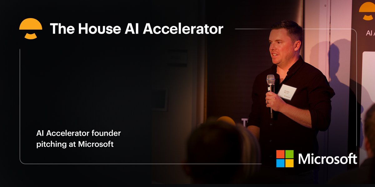 Apply to The House AI Accelerator to pitch top investors at our final showcase! The application deadline is 11:59pm on Sunday, April 28th: Apply here: thehouse.fund/ai-accelerator/