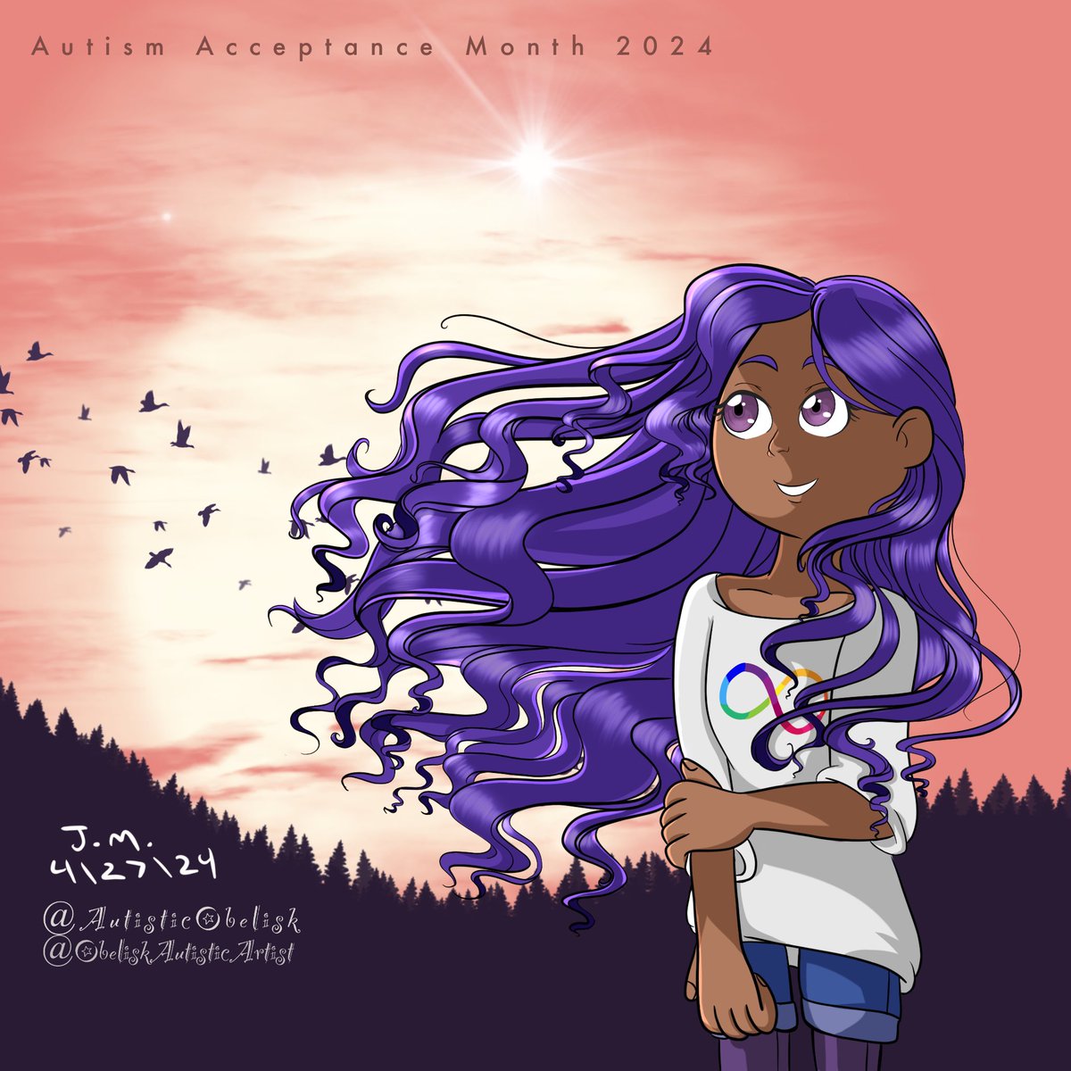 April is #AutismAcceptanceMonth 

Despite the tough times that happen, art gives you time to heal. Despite diagnosed with Asperger Syndrome at the age of 18, on the autistic spectrum, I learn how to manage it better. But also it made me for who I am as a person. 🙂‍↕️😌