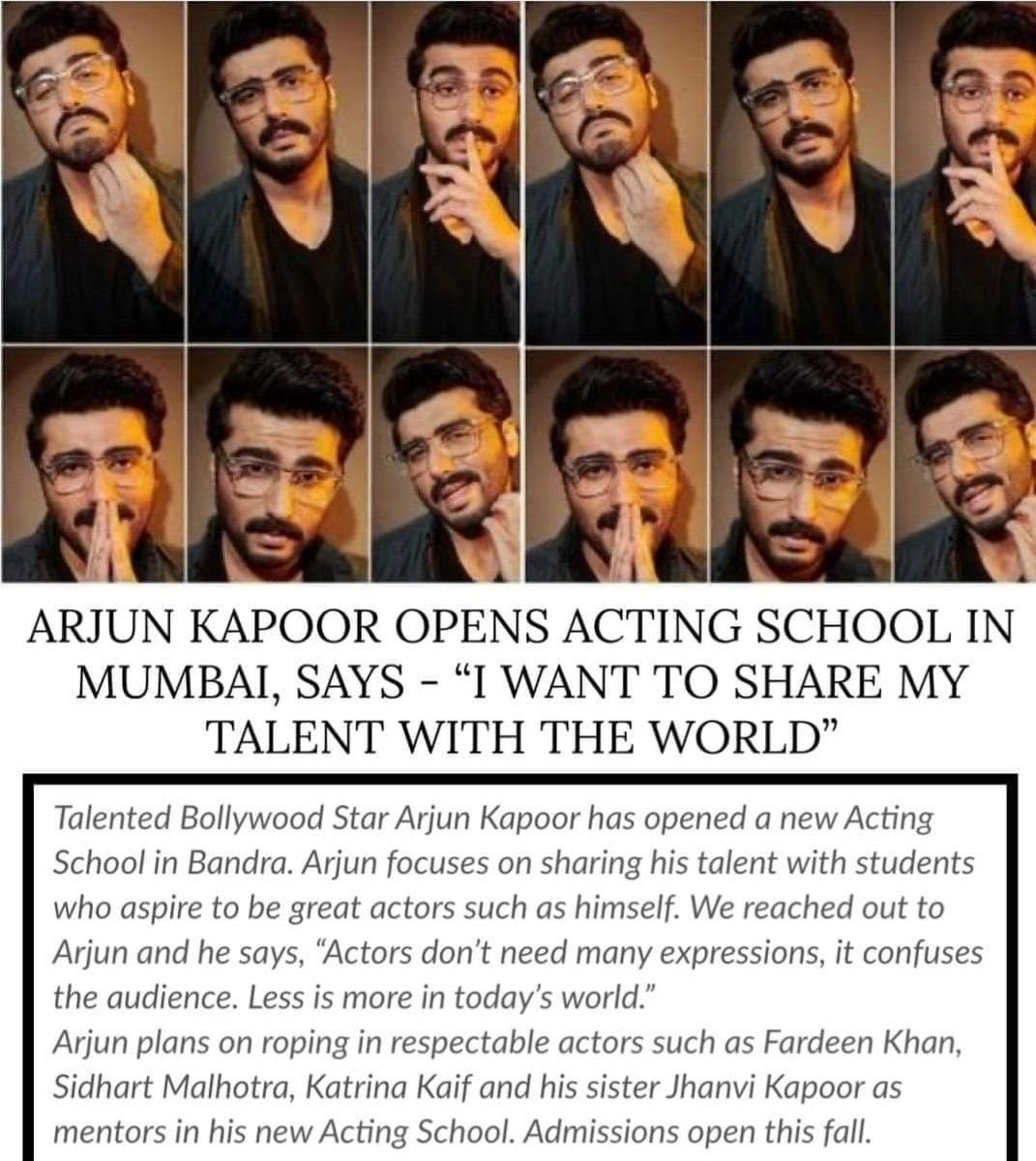 #arjunkapoor is so expressionless, they had to use same expression twice to fill in the squares!
😂😂😂😂

Kya ghante ka actor hai re tu..?