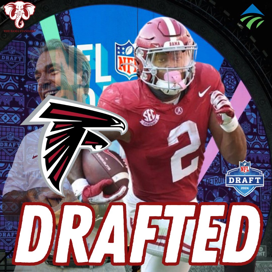 🚨BREAKING🚨 With the 186th pick of the 2024 NFL Draft, the @AtlantaFalcons select Jase McClellan!

#RollTide #BamaFactor #NFLDraft