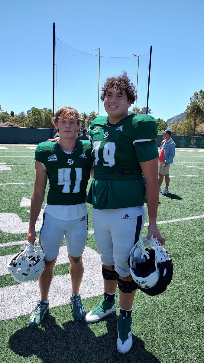 Buena HS Football (@buenafootball) on Twitter photo <a href="/BuenaAthletics/">Buena H.S. Athletics</a> alums WR #41 <a href="/ColinGuenther23/">Colin Guenther</a> and RT #79 <a href="/MilesMedina64/">Miles Medina</a> on the field at the same time for <a href="/calpolyfootball/">Cal Poly Football</a> In their spring game! <a href="/BuenaAthletics/">Buena H.S. Athletics</a> alums WR #41 <a href="/ColinGuenther23/">Colin Guenther</a> and RT #79 <a href="/MilesMedina64/">Miles Medina</a> on the field at the same time for <a href="/calpolyfootball/">Cal Poly Football</a> In their spring game!