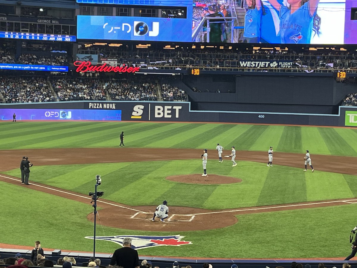 A friend is sitting in the 500s. Someone in his section heckled Ohtani about gambling and an usher came over and said “no gambling talk”. My friend inquired further and the usher said no yelling about gambling at all. Un/related: there is a 2-storey gambling ad in the outfield.