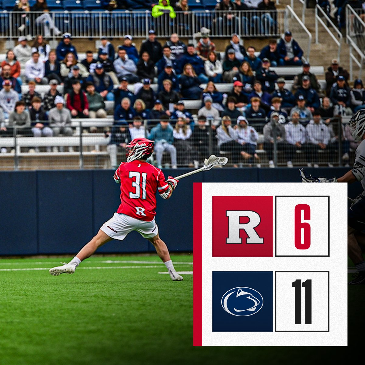 Three quarters in the books in State College in the Big Ten Tournament Quarterfinals. Penn State leads, 11-6