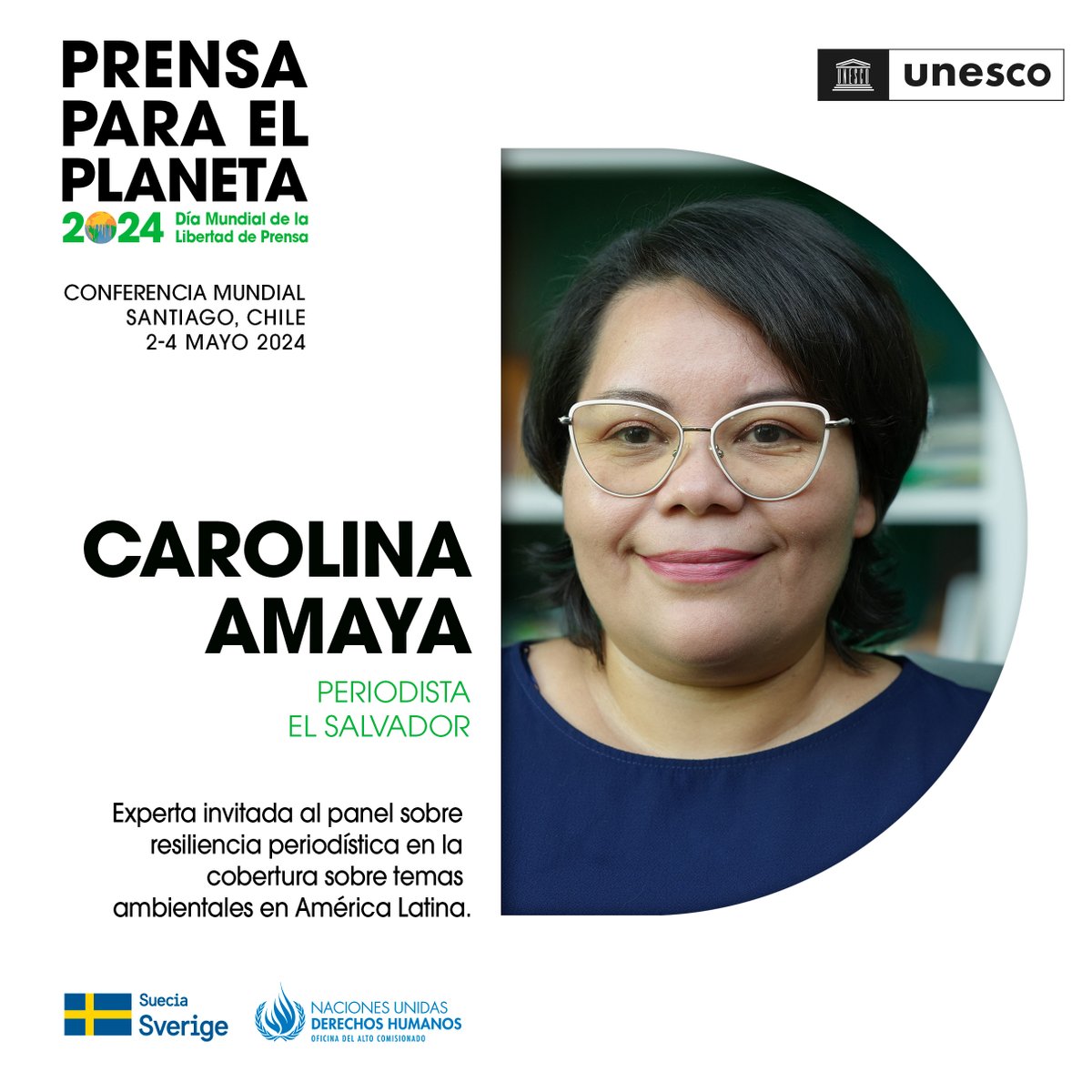 De #ElSalvador @sharkgirl_sv es una de las expertas invitadas al panel sobre resiliencia periodística en la cobertura sobre temas ambientales en América Latina Conoce más 👉🏾 bit.ly/3Uh7WxU #DiaMundialDeLaLibertadDePrensa #LibertadDePrensa Con el apoyo de @SwedeninCOL