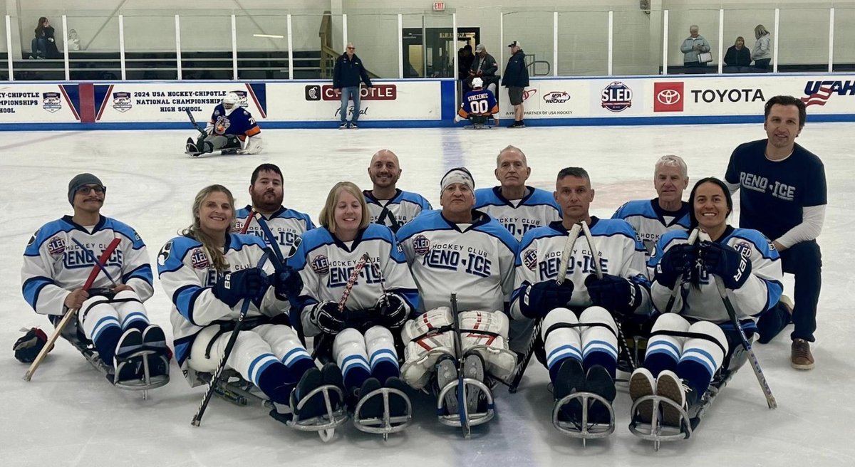 .@ColgateMIH Head Coach Mike Harder recently coached the Reno Ice team at the Toyota Sled Hockey Nationals. bit.ly/3UkdYht